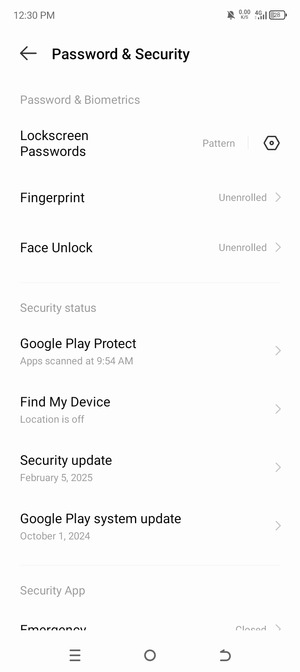 Your phone is now secure with a screen lock