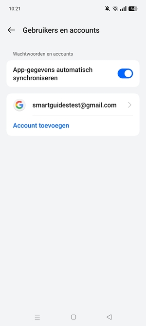Selecteer uw Google-account
