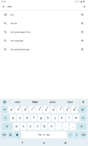 Saisissez le nom de l'appli et sélectionnez Rechercher