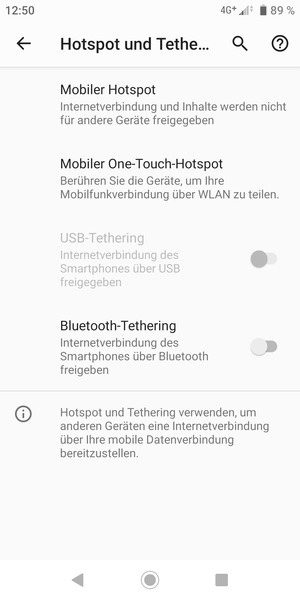 Wählen Sie Mobiler Hotspot