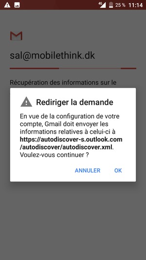 Sélectionnez OK