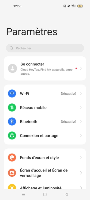 Sélectionnez Wi-Fi