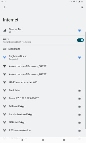 You are now connected to the Wi-Fi network