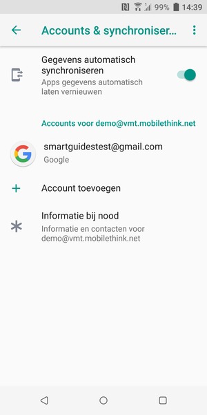 Selecteer uw Google-account