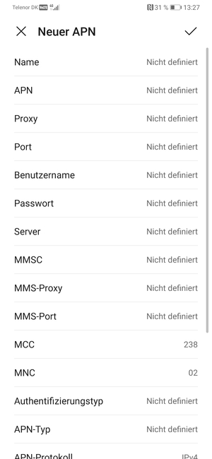 Geben Sie Internet-Informationen ein