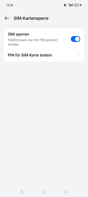 Wählen Sie PIN für SIM-Karte ändern