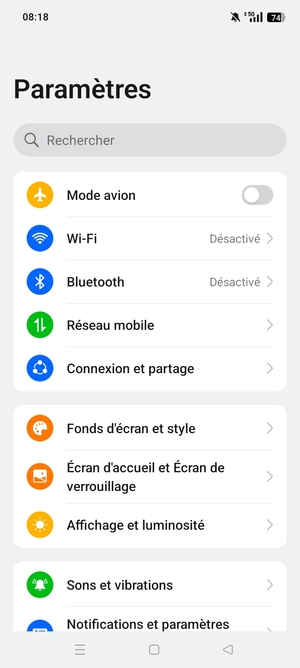 Sélectionnez Wi-Fi