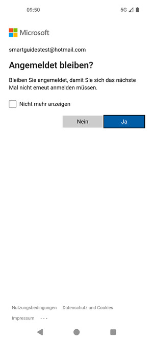 Wählen Sie die gewünschte Option