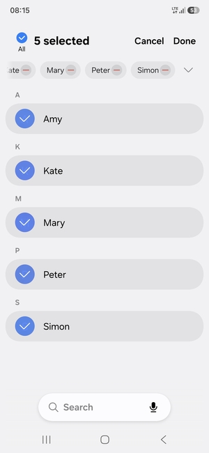 Select Done