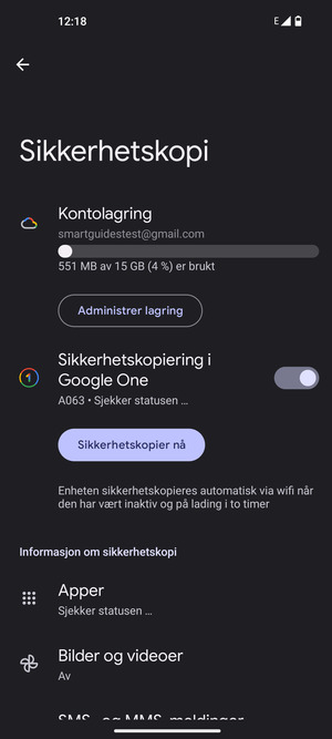 Velg Kontolagring