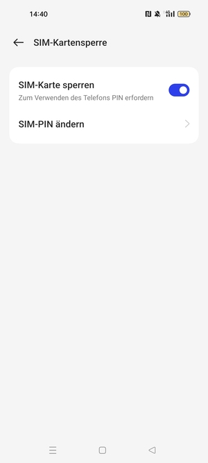 Wählen Sie SIM-PIN ändern