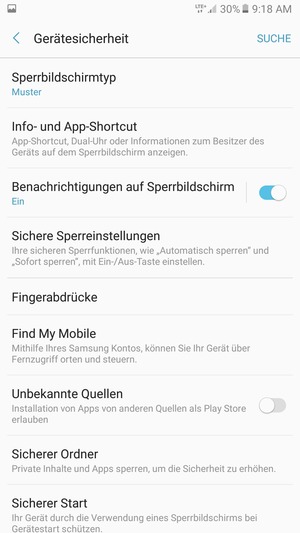 Ihr Handy ist jetzt mit einer Bildschirmsperre gesichert