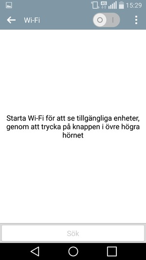 Aktivera Wi-Fi