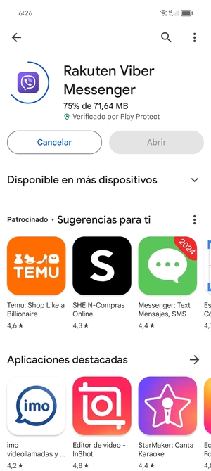 Espere a que el proceso de instalación finalice