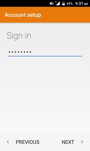 Enter your password and select NEXT