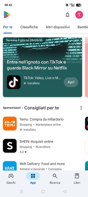 Seleziona Ricerca