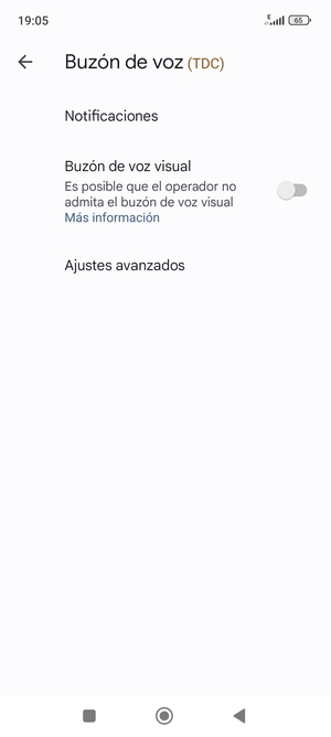 Seleccione Ajustes avanzados