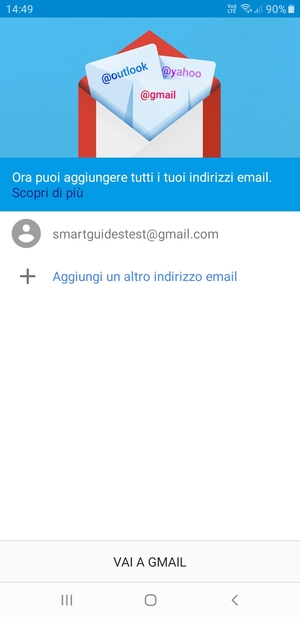 Seleziona VAI A GMAIL