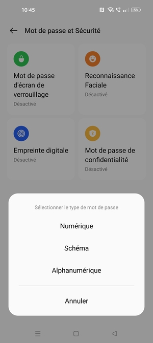 Sélectionnez Schéma