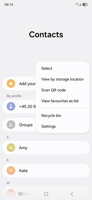 Select Settings