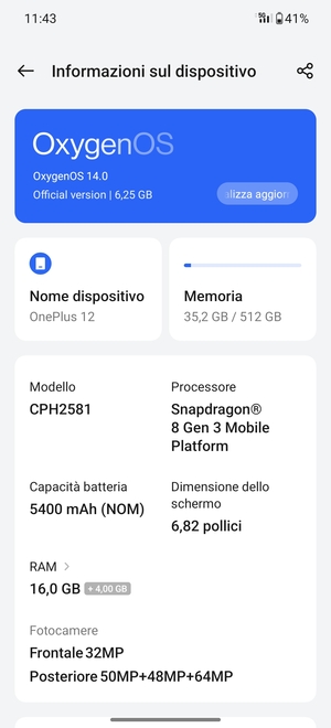 Seleziona OxygenOS