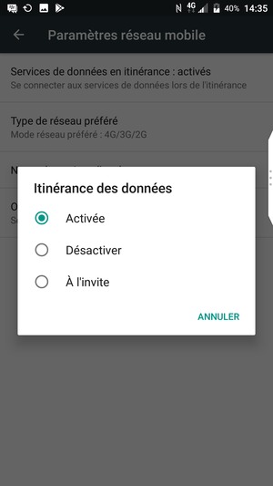 Sélectionnez votre option préférée