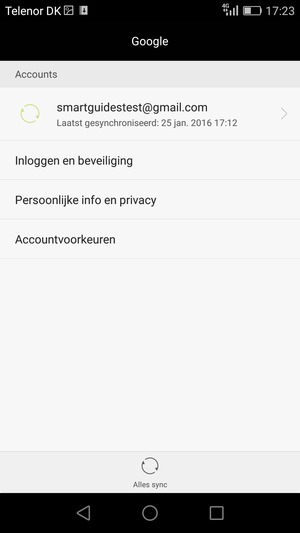 Selecteer uw account