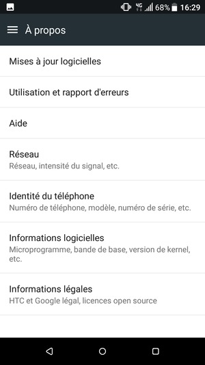 Sélectionnez Mises à jour logicielles