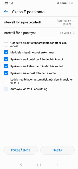 Välj NÄSTA