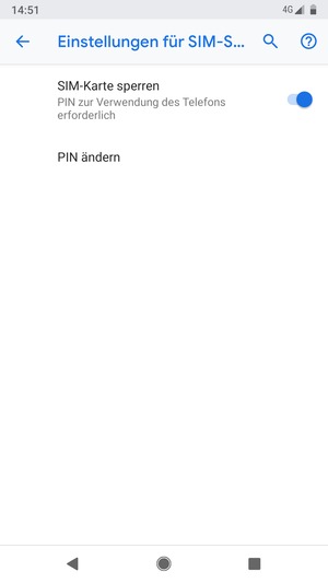 Wählen Sie PIN ändern