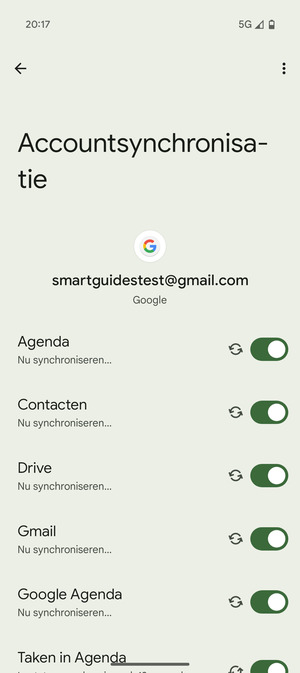 Uw contactpersonen van Google worden nu gesynchroniseerd met uw telefoon