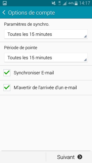 Sélectionnez Suivant