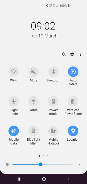 Select Mute to change to sound mode again