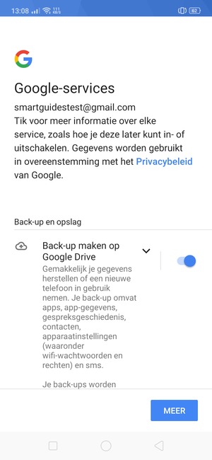 Selecteer MEER