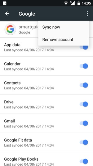 Select Sync now