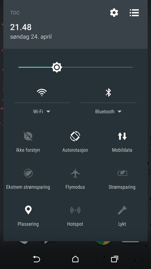 Slå av Wi-Fi og Bluetooth