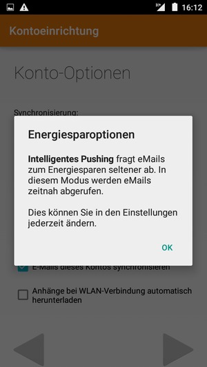 Wählen Sie OK