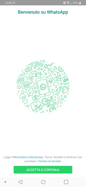 L'app è pronta per l'uso