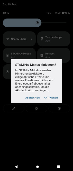 Wählen Sie AKTIVIEREN