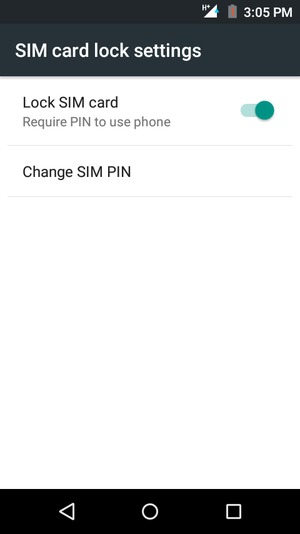 Select Change SIM PIN