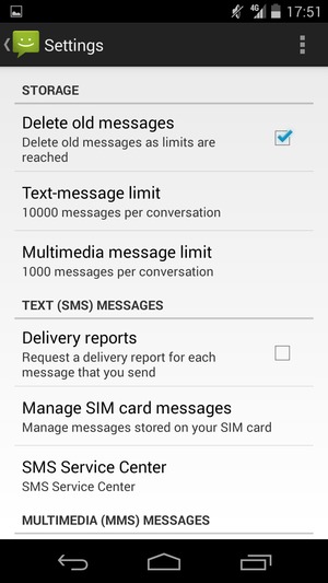 Select SMS Service Center