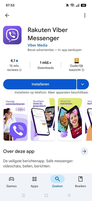 Selecteer Installeren