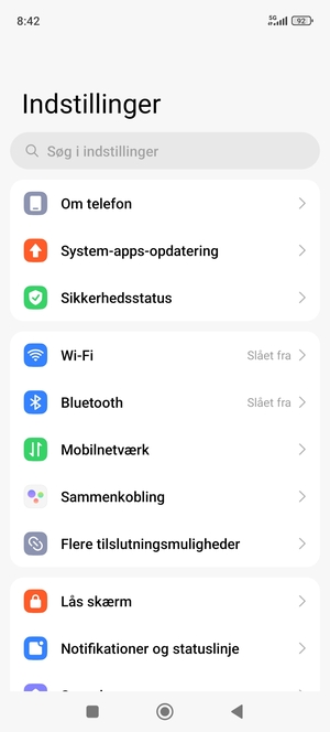 Vælg Mobilnetværk