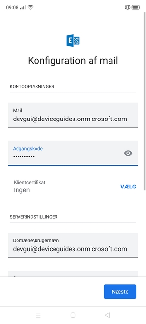 Indtast din adgangskode