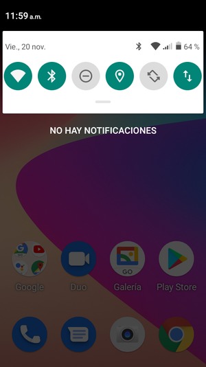 Deslice hacia abajo el menú superior de nuevo