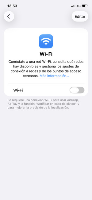 Activar Wi-Fi