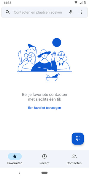 Selecteer de Menu-knop