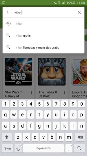 Introduzca el nombre de la aplicación y seleccione Buscar