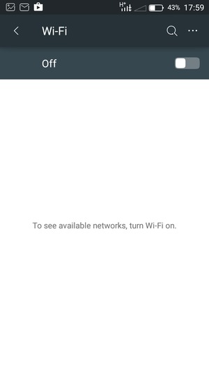 Turn on Wi-Fi
