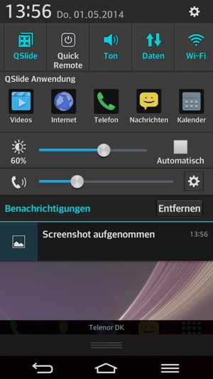 Wählen Sie Ton, um in den Vibrations-Modus zu wechseln